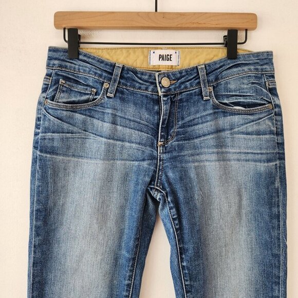 Paige Jimmy Jimmy Skinny Low-Rise Medium Wash Jeans Y2K Women's 26 - Picture 4 of 10